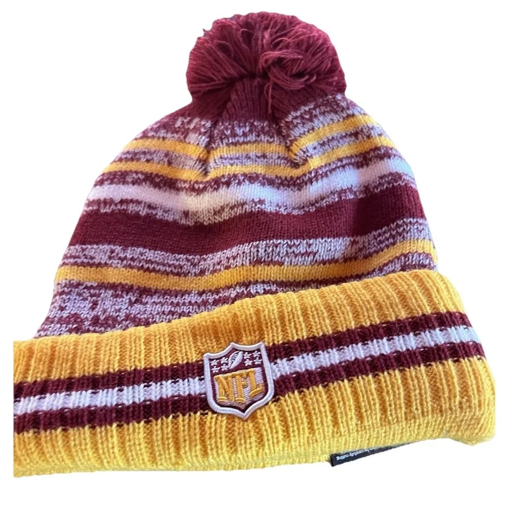 Washington Commanders New Era Knit Beanie Hat Official On‎ Field Burgundy NWT